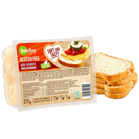 Balviten gluténmentes szeletelt fehér kenyér 190g