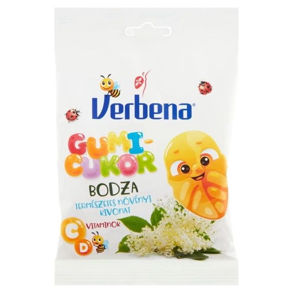 Verbena gumicukor bodza cd vitaminok 90g