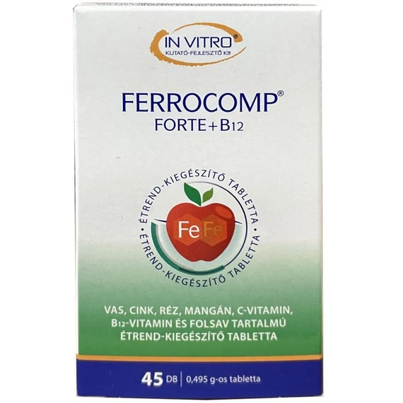 Ferrocomp Forte + B12 tabletta 180g