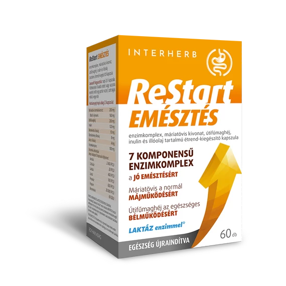 Interherb ReStart Emésztés kapszula 60x