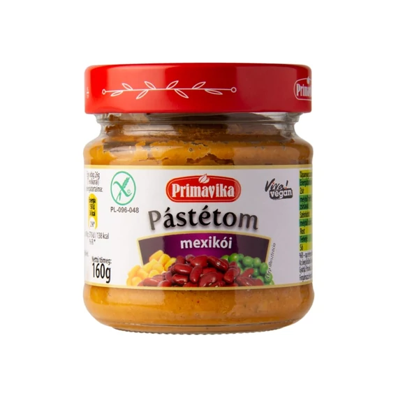 Primavika csicseriborsó pástétom mexikói ízesítéssel 160g