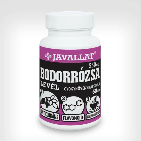 Javallat bodorrózsa levél kapszula 60x