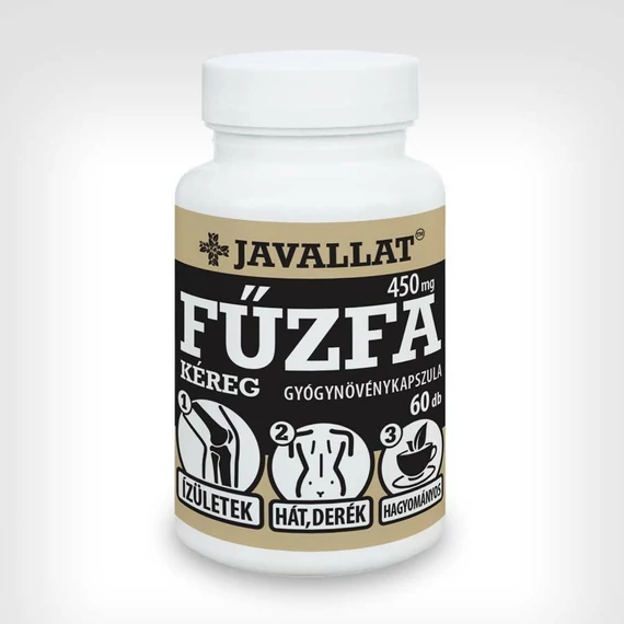 Javallat fűzfakéreg C-vitaminnal kapszula 60x