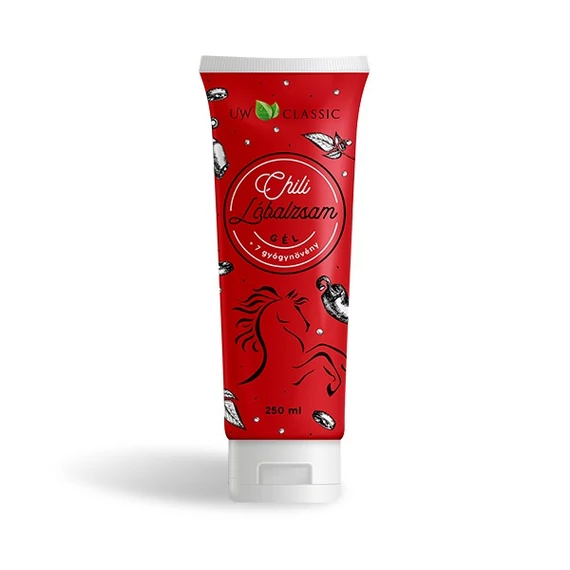 UW Classic Lóbalzsam Chilivel+7 gyógynövény tubusos 250ml