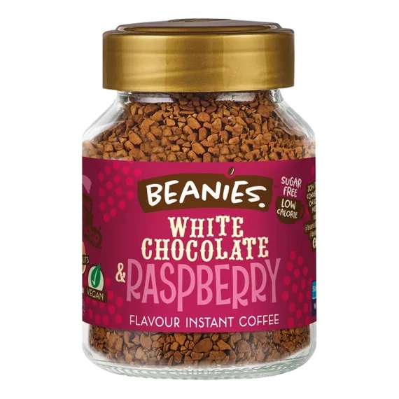 Beanies Fehércsokoládé-Málna ízű instant kávé 50g