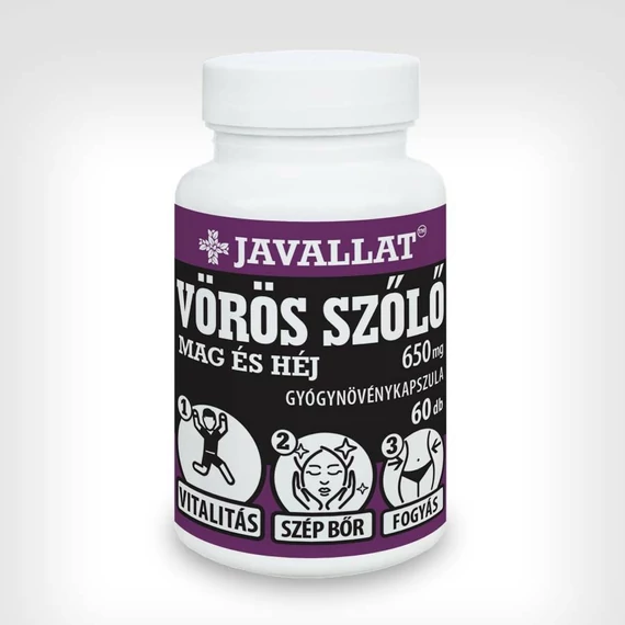 Javallat vörös szőlő mag és héj kapszula 60x