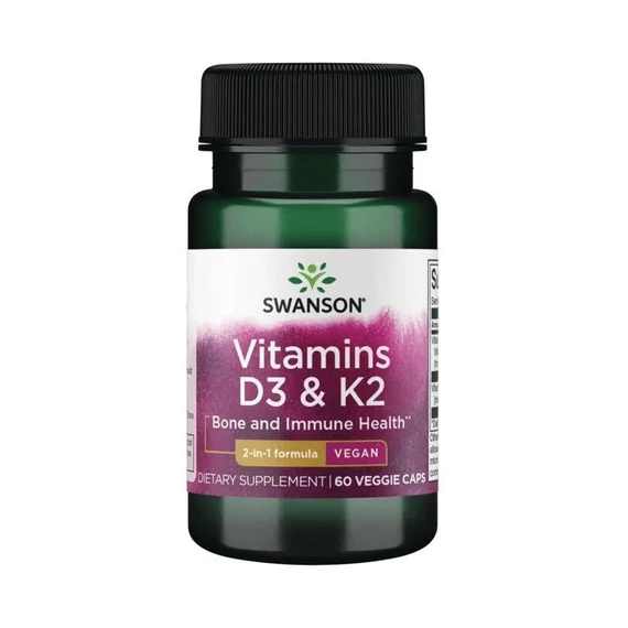 Swanson D3+K2 vitamin kapszula 500mg 60x