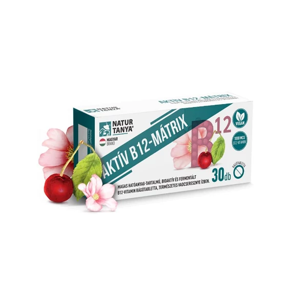 Natur Tanya aktív b12 Mátrix rágótabletta 30x