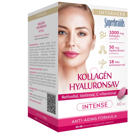 Interherb Kollagén Hyaluronsav szépségformula INTENSE 60x