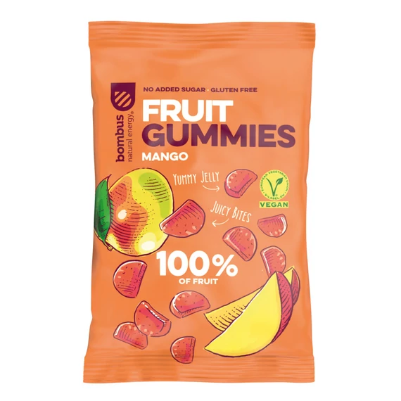 Bombus mangós gyümölcsös gumicukorkák 35g