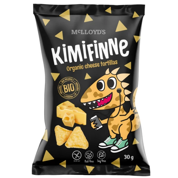 McLLOYD'S bio kimifinne extrudált sajtos tortillák 30g