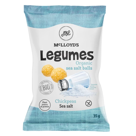 McLLOYD'S bio legumes extrudált csicseriborsógolyó 35g