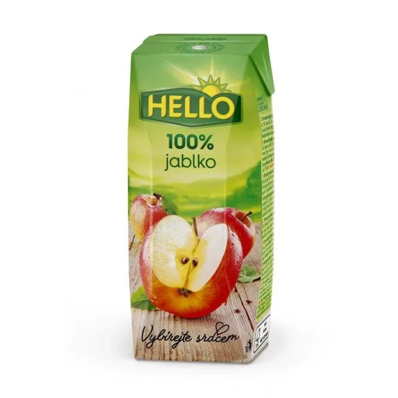 Helló Almalé 100% szívószálas 250ml