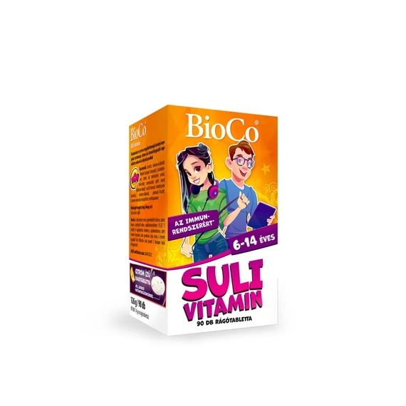 BioCo Suli vitamin 6-14 éveseknek citromos rágótabletta 90x