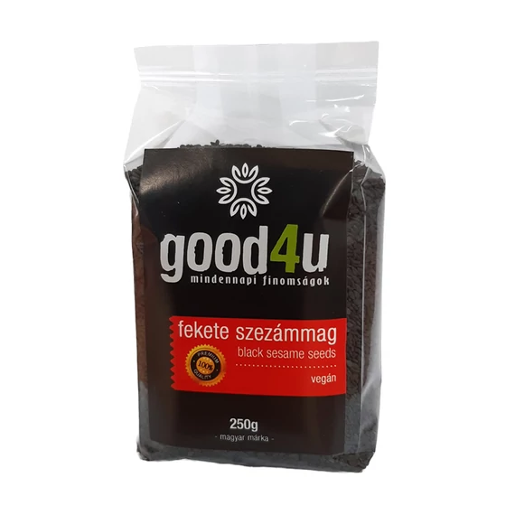 GOOD4U fekete szezámmag 250g