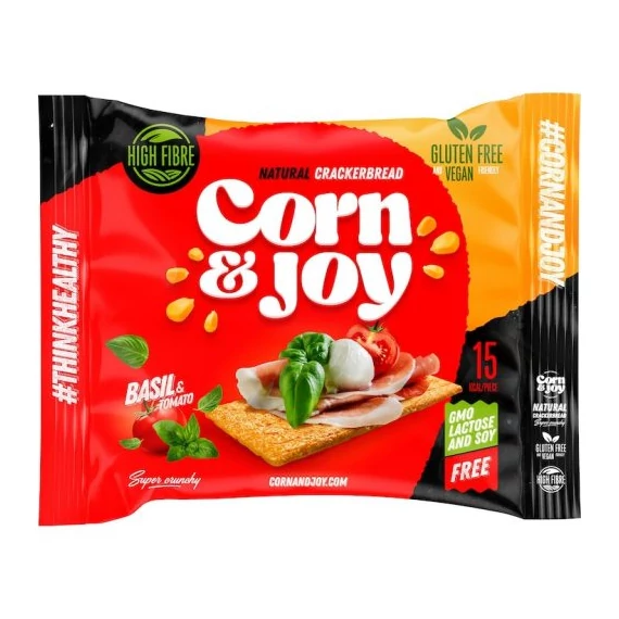 Corn&Joy extrudált kenyér bazsalikom,paradicsom gm. 80g