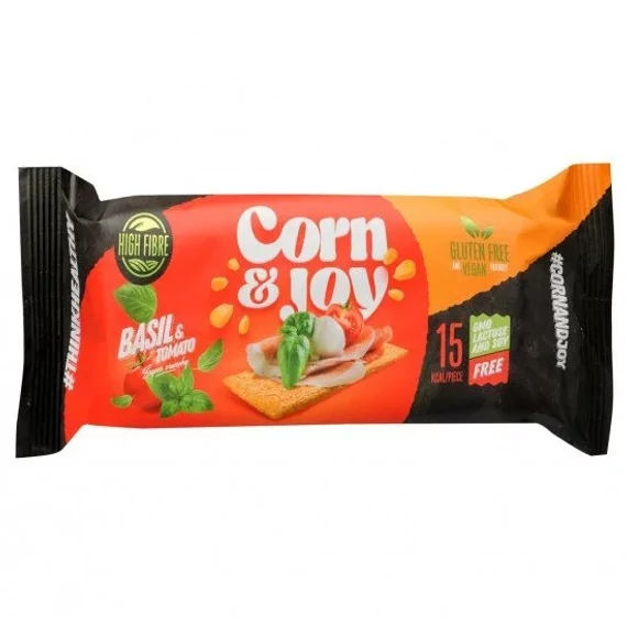 Corn&Joy extrudált kenyér bazsalikom,paradicsom gm. 20g
