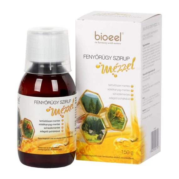 Bioeel Lándzsás útifű szirup fenyőrüggyel,mézzel 150g