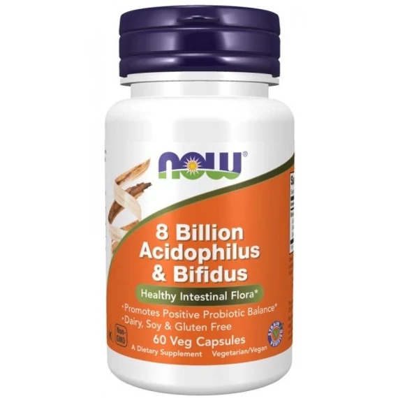 Now Acidoph/Bifidus 8 Billion kapszula 60x