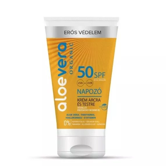 Alveola eredeti aloe vera SPF50 napozókrém arc/test 150ml