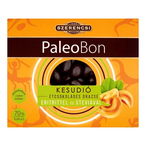 Szerencsi Paleobon drazsé kesudió étcsokis 100g