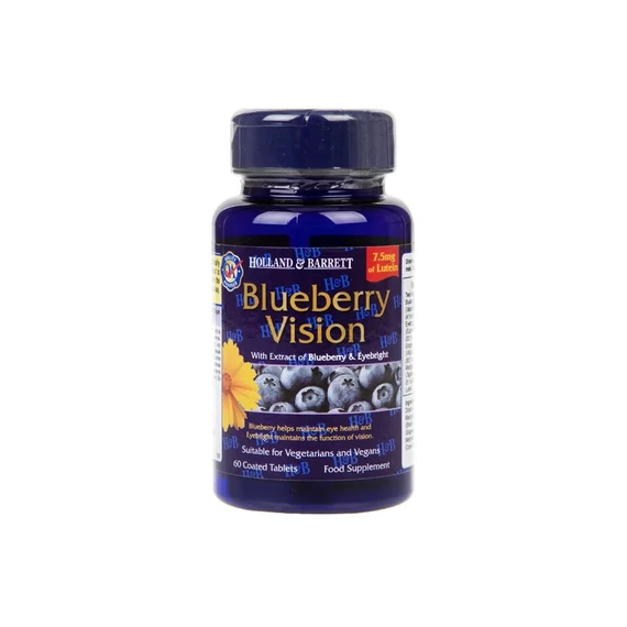 Holland and Barrett fekete áfonya+lutein tabletta 60x