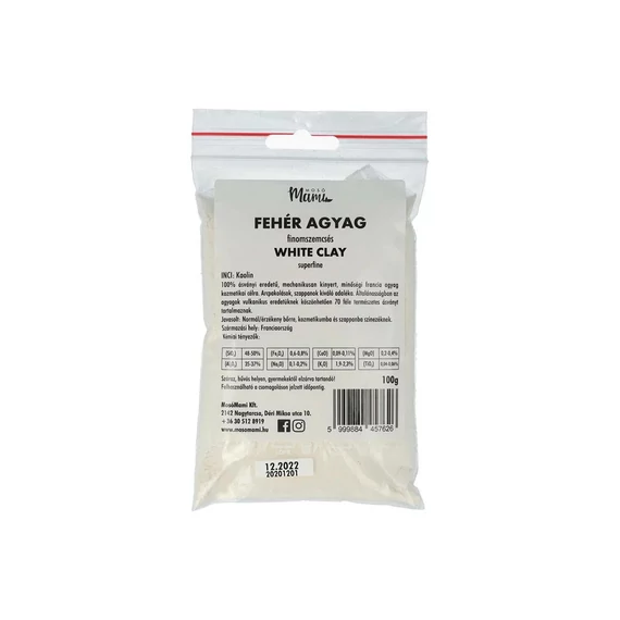 Mosómami Fehér agyag 100g