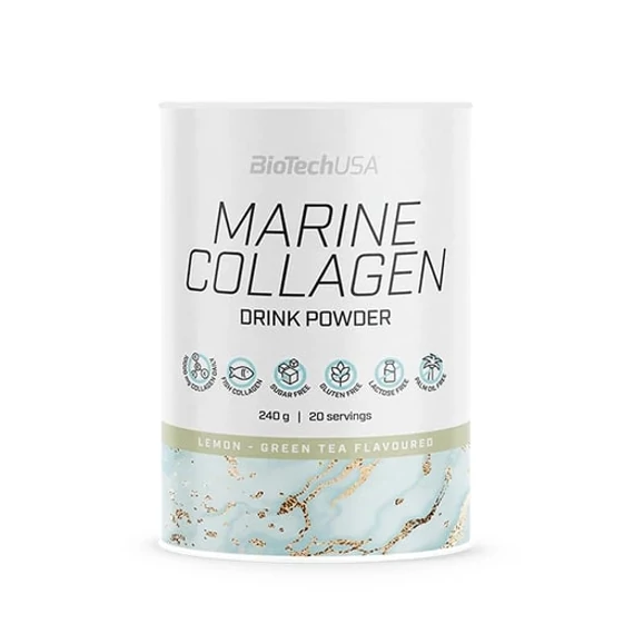 Biotech Usa marine collagen zöld tea-citrom 240g