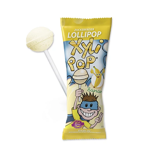 Xylipop banán ízű cukormentes nyalóka 6g