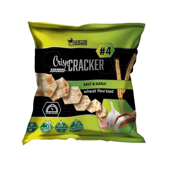 Nébar Naturpro crisp cracker sós fokhagymás 60g