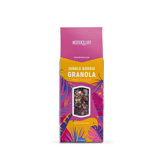 Hesters Life Jungle Boogie áfonya-málna granola 300g
