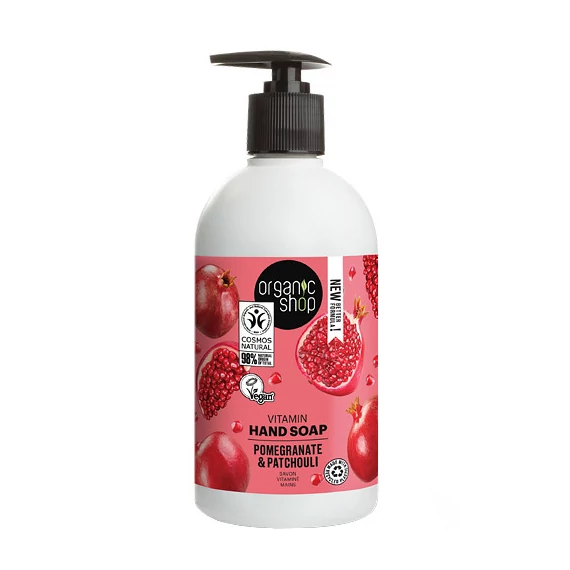 Organic Shop folyékony szappan vitaminos g.alma+pacsuli 500ml