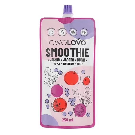 Owolowo smoothie alma-áfonya-cékla 250ml