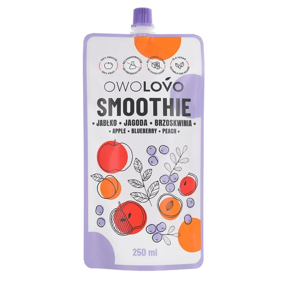 Owolowo smoothie alma-áfonya-őszibarack 250ml