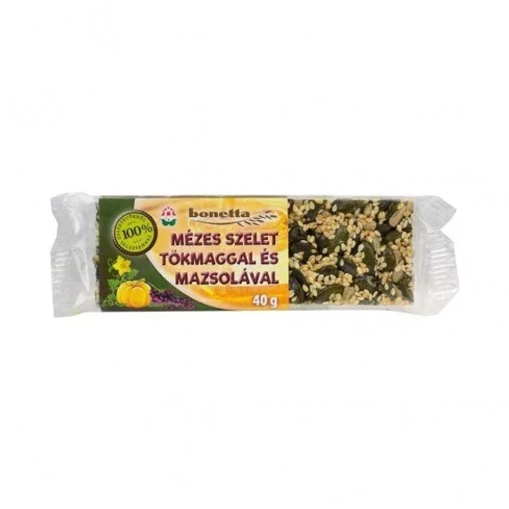 Bonetta mézes szelet tökmaggal és mazsolával 40g