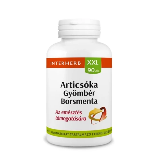 Interherb XXL articsóka+gyömbér+borsmenta kapszula 90x
