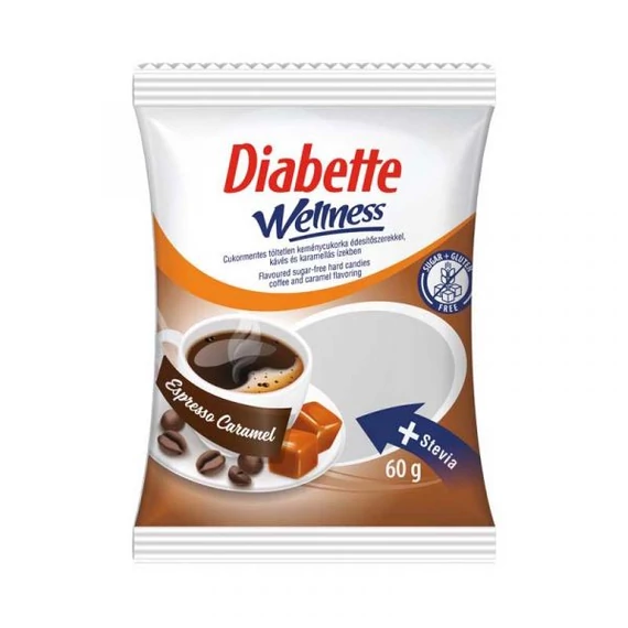 Dibette cukorm.cukorka Espresso Caramel kávé,karamell íz 60g