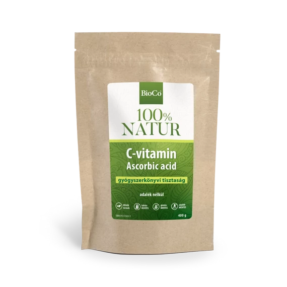 BioCo 100% Natur C-vitamin ascorbic acid tasakos por 400g