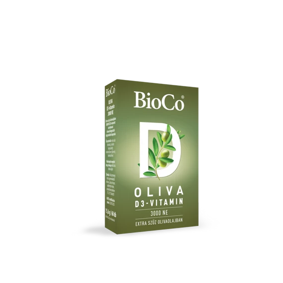 BioCo Oliva D-3 vitamin 3000NE lágyzselatin kapszula 60x