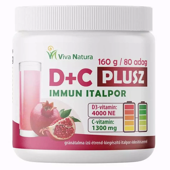 Viva Natura D+C plusz családi immun italpor gránátalma 160g