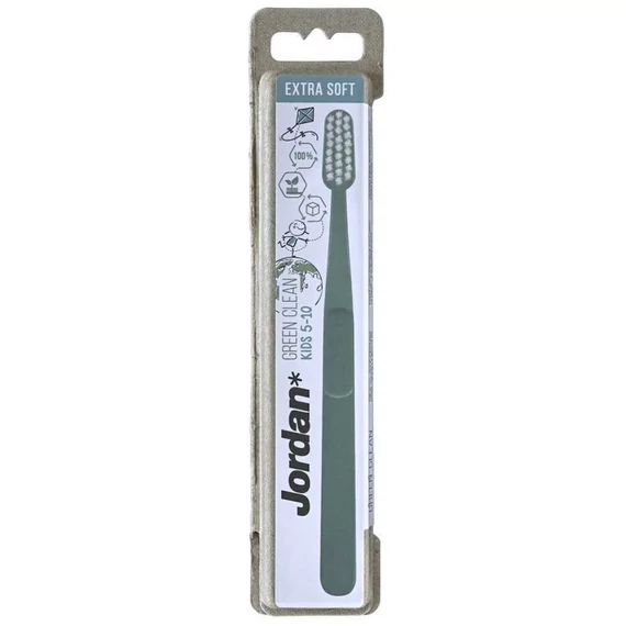 Jordan Green Clean Kids 5-10 Extrasoft fogkefe 1db
