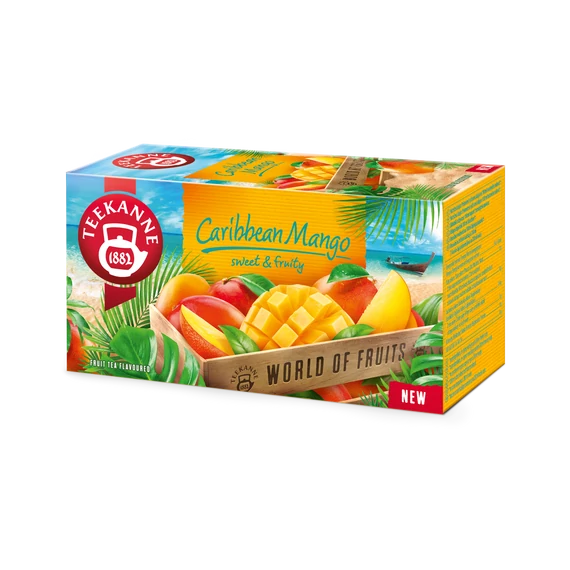 Teekanne Caribbean Mangó ízű gyümölcstea  20x2,5g 20x