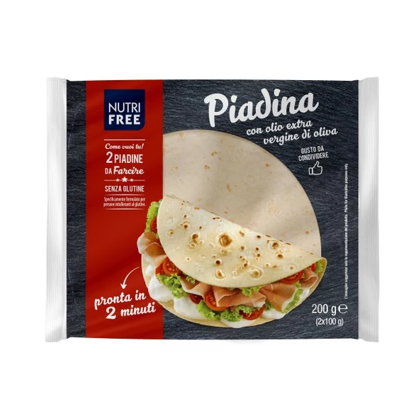 Nutrifree Piadina gluténm. tortilla lap 2x100g 200g