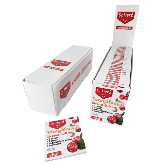 Dr Herz Tőzegáfonya 500 mg kapszula 15x