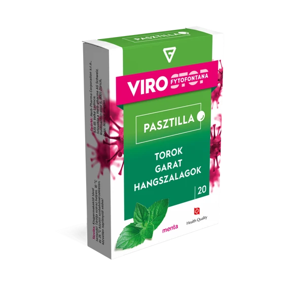 Viro Fytofontana pasztilla menta 20x