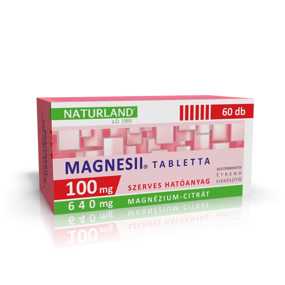Naturland Magnesii 100mg/640mg tabletta 60x