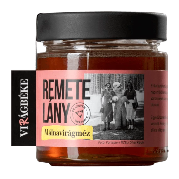 Virágbéke málnaméz 'Remete lány' 250g
