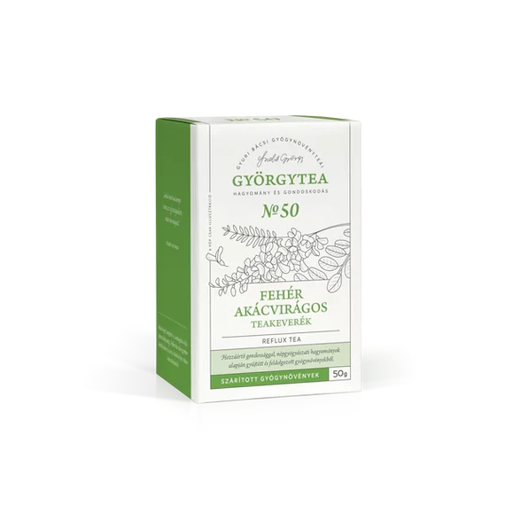 GyörgyTea 50 Fehér akácvirágos teakeverék [Reflux tea] 50g