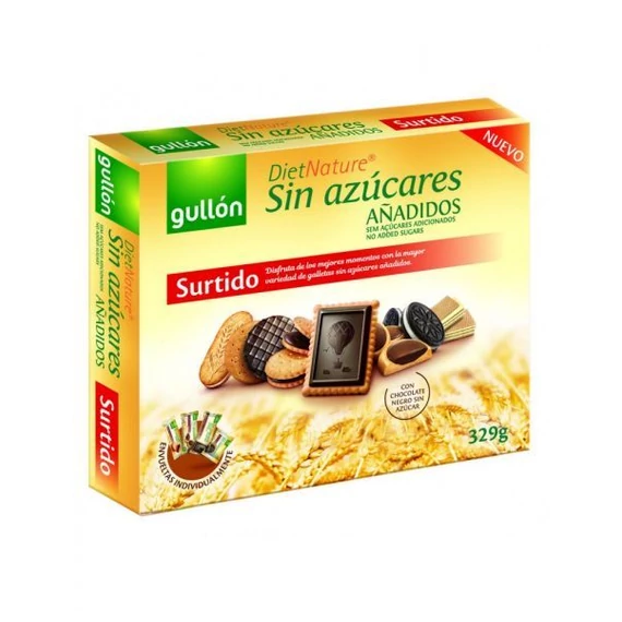 Gullon Surtido cukormentes kekszválogatás 329g