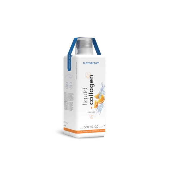 Nutriversum Flow liquid kollagén cukormentes narancs 500ml